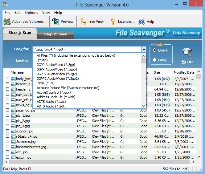 File Scavenger 6.1 Crack Serial Key