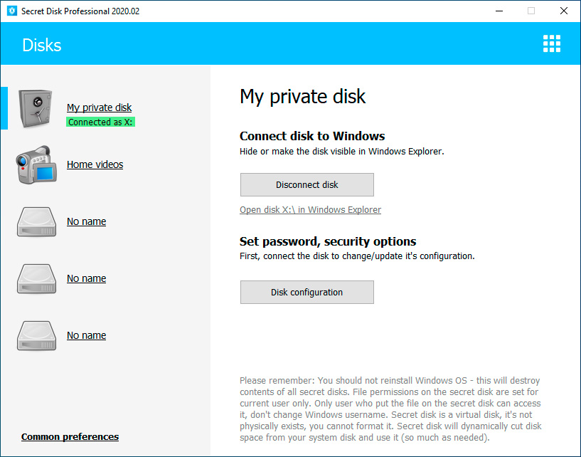 instal the new Secret Disk Professional 2023.03