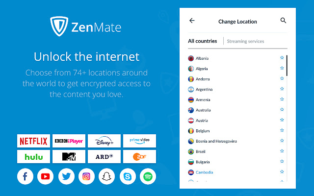 Zenmate VPN 7.6.0.0 Crack + Keygen [Premium] Full Version